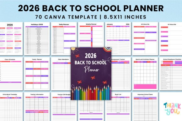 2026 Back to School Planner for Canva: A Practical Tool for Organization and Success