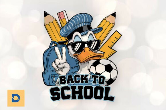 Back to School Goose First Day PNG: A Digital Asset for Creative Projects