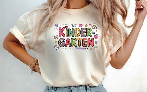 Back to School Kinder Garten Shirt PNG: A Versatile Design for Creative and Educational Purposes