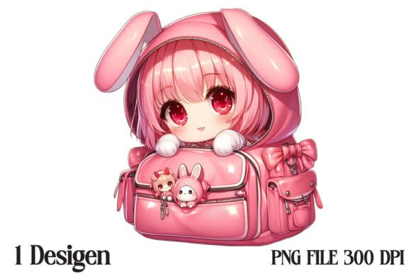 Back to School Lady Bag Clipart: A Versatile Design for Creative Projects