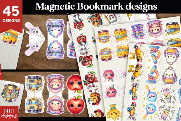 Back to School Magnetic Bookmark Kawaii