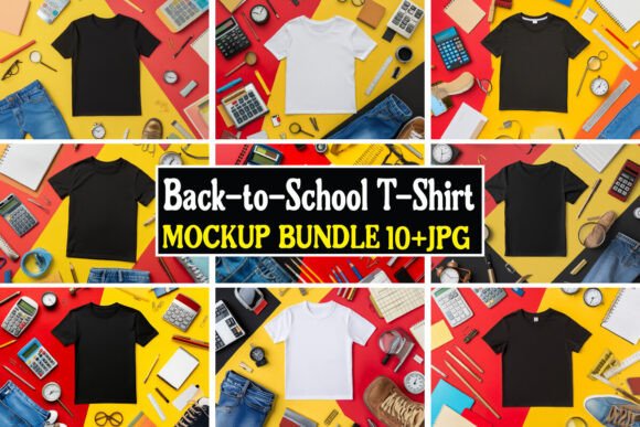 Back-to-School T-Shirt Mockup Bundle 03: A Practical Tool for Designers and Sellers