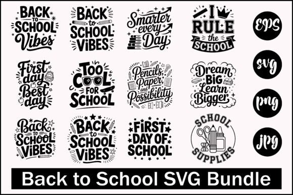 Back to School Vibes SVG Pack: Creative Designs for Every Classroom and Creator
