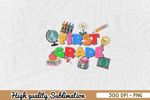 First Grade Back to School PNG
