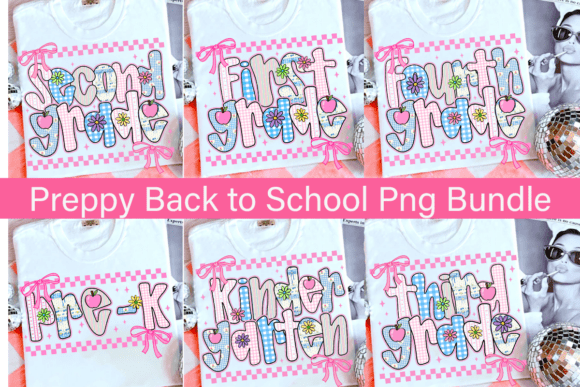 Grandmillennial Back to School PNG Bundle