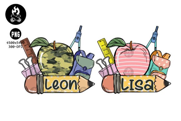 Personalized Back to School PNG